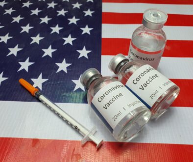 Covid-19,Vaccine,Glass,Vial,For,Prophylaxis,For,Humans,Placed,On